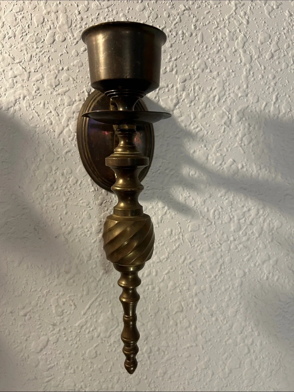 Antique-Style Brass Wall Sconce Pair - Gold Finish Gateco Solid Brass